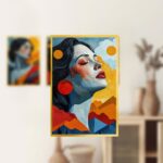 تابلو دکوراتیو هنری فانتزی_کدH57